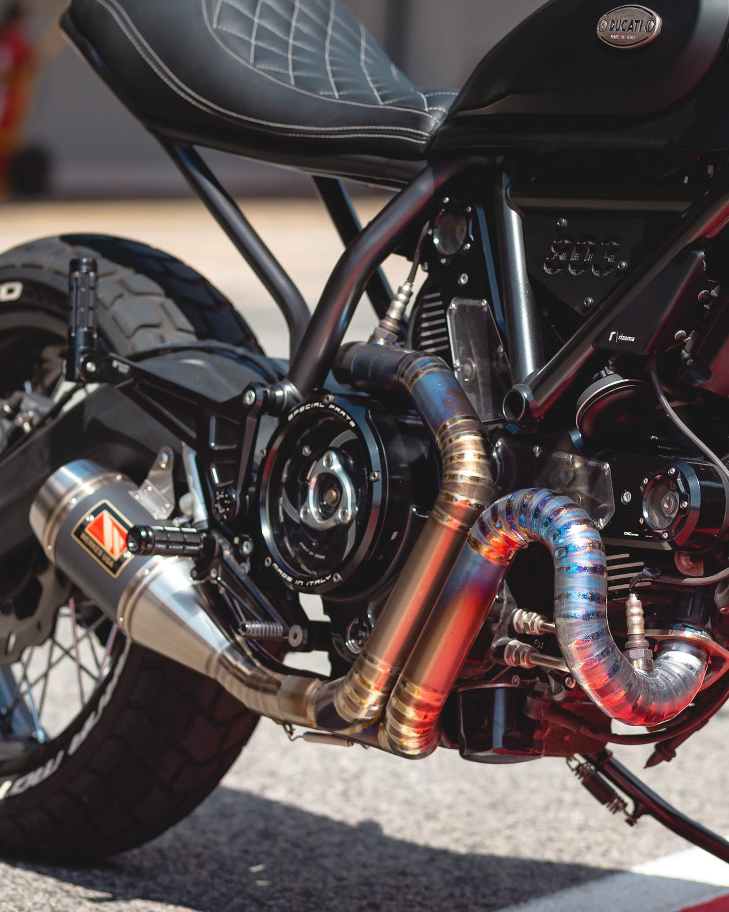 Ducati Scrambler Exhaust Headers Titanium